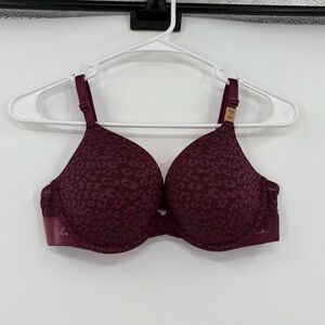 Pink vs‎ wear everywhere push up bra purple cheetah print 34D
